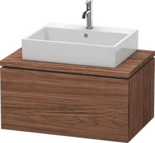 Duravit L-Cube Konsolenwaschtischunterbau wandhängend Nussbaum dunkel Matt 820x547x400 mm - LC581202 LC581202121