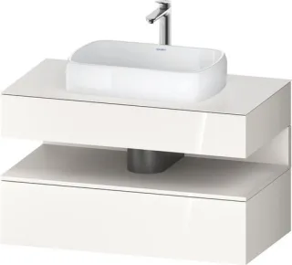 Duravit Qatego Konsolenwaschtischunterbau wandhängend Weiß Hochglanz 1000x550x600 mm - QA47310842200 QA4731084220010