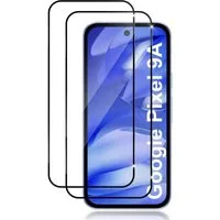 SmartUP Displayschutzglas 2X Schutzglas für Google Pixel 9A Display Panzerfolie Full Screen 9H für Für Google Pixel 9A, kompletter Rundumschutz