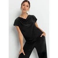 bianca Wasserfallshirt WIEBKE aus weicher Technojersey-Qualität mit kurzem Arm