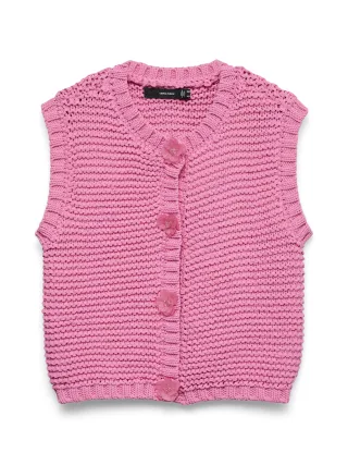 VERO MODA - VMNORMA SL O-NECK VEST TS Pink Cosmos - Gr. - S