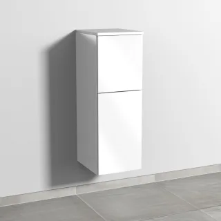 Sanipa 3way Mittelschrank mit 1 Tür und 1 Auszug, Weiß-Glanz, SF12578 SF12578
