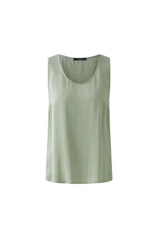 Oui - Top reine Viskose LENZING™ ECOVERO™ sage - Gr. - 34