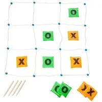 BS Toys Spiel Geschicklichkeitsspiel Tic Tac Toe, Schult die Grobmotorik
