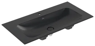 Villeroy & Boch Schrankwaschtisch Finion 4164AB 1000x500mm,, 1 Hahnloch m. verd. ÜL. Pure Black c+ 4164ABR7