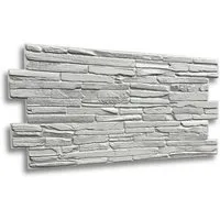 IKHEMalarka 3D Wandpaneel 4qm/10 Stück 3D PVC FLIESEN Wandpaneele, BxL: 50,00x92,00 cm, 4,00 qm, Wandverkleidung PVC-Verkleidung IMITATION OF STONE Stein Imitation
