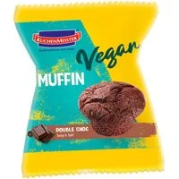 KuchenMeister Kuchen, KuchenMeister Muffin Double Choc vegan mit feiner Schokolade 75g