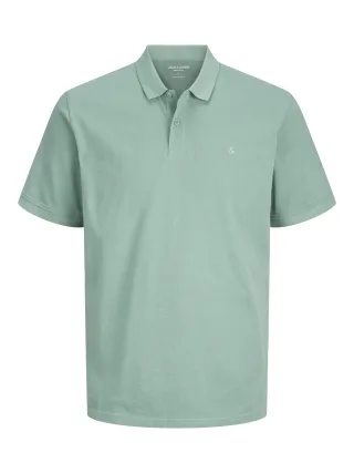 JACK&JONES - JJEBASIC POLO SS NOOS Mineral Blue - Gr. - XXL