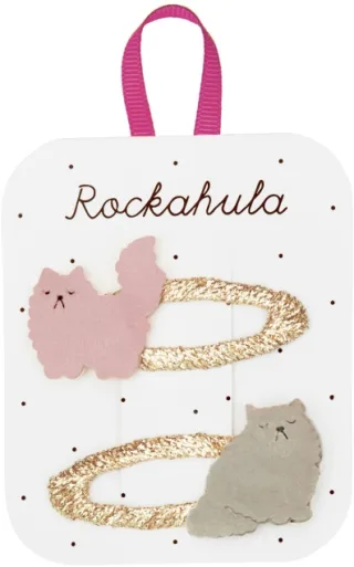 Rockahula Haarspangen Sour Puss Persian Cat Clips