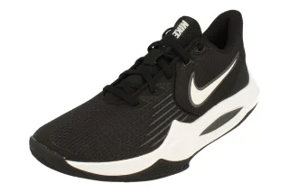Nike Präzision V Herren Basketball Schwarz Turnschuhe