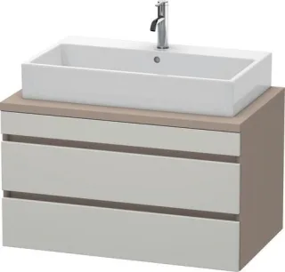 Duravit DuraStyle Konsolenwaschtischunterbau wandhängend Betongrau & Basalt Matt 900x548x512 mm - DS DS531800743