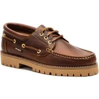 Riverty Authentic Classic Herren Bootschuh, Leder Braun Bootsschuh