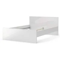 ebuy24 Bett Nada Bett 140 * 200 cm weiss hochglanz. (1-tlg)