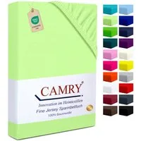 Camry Spannbettlaken CLASSIC Jersey 100% Baumwolle Spannbetttuch atmungsaktiv Gummizug, Jersey Baumwolle, Gummizug: rundum, 100% Baumwolle, alle Matratzenhöhen, atmungsaktiv, pflegeleicht