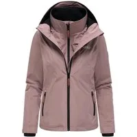 Marikoo Outdoorjacke Erdbeere sportliche Funktionsjacke mit Kapuze