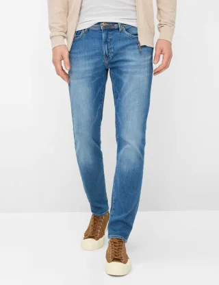 Brax Herren Five-Pocket-Hose Style CHRIS MARE BLUE USED, denim blau, Gr. 50/32