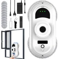 AKKEE Fensterputzroboter Automatischer Glasreinigungsroboter Fenstersauger 5600PA Fernbedienung
