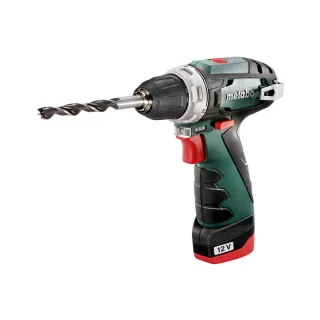 Metabo Akku-Bohrschrauber PowerMaxx BS Basic Kunststoffkoffer - 12V 2x2Ah Li-Power + LC 40 - 600080500