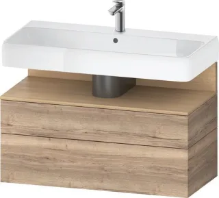 Duravit Qatego Waschtischunterbau wandhängend Eiche Marmoriert Matt 990x470x590 mm - QA4395030550010 QA4395030550010