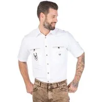 Orbis Textil GmbH & Co. KG Trachtenhemd Trachtenhemd - ANDREAS - weiß