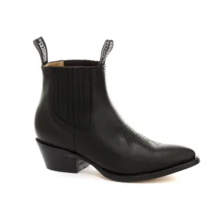 Schwarze Unisex-Western-Stiefeletten von Grinders – Maverick