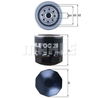 Mahle ?lfilter Porsche 914 VW 411,412 412 Transporter 1,8