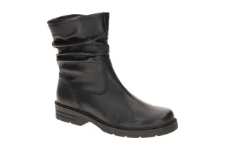Gabor 74.655 Schwarz Damenstiefel mit Best Fitting - Echtleder, Blockabsatz