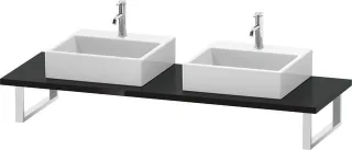 Duravit L-Cube Konsole Schwarz Hochglanz 800x550x30 mm - LC107C04040 LC107C04040