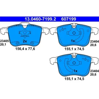 ATE Bremsbel?ge vorne Opel Signum Vectra Saab 9-3 9-3x