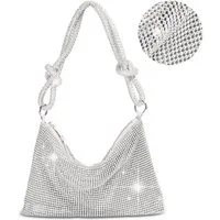 Cachito Clutch Abendtasche für Damen, Umhängetasche, Kupplung für Zeremonie, Hochzeit/Party/Abschlussball/Box, Taschen aus Strass