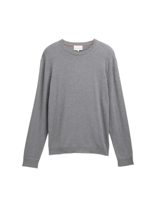 Tom Tailor - Strickpullover mit Kaschmir-Anteil classic dark grey melange - Gr. - XL