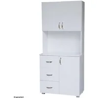 HTI-Living Hochschrank Küchenschrank Weiß Blanca (Stück, 1-St., 1x Schrank Blanca, ohne Dekoration) Küchenbuffet Hochschrank