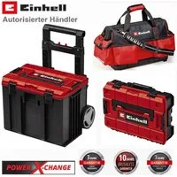 Einhell Werkzeugkoffer Einhell E-Case Tower Systemkoffer-Set 2 Koffer1 E-Tasche inkl. Zubehör