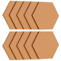 ALLboards Pinnwand Sechseckiges Pinnwand, Wabenform 15×17 cm – 10 Stk.