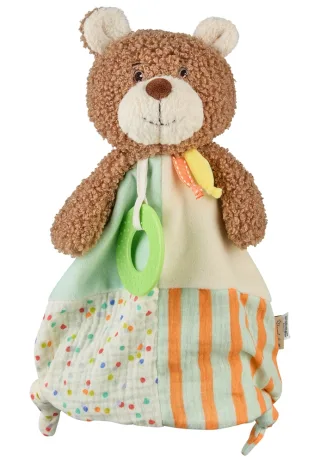 Sterntaler Schmusetuch Bär Bo - bunt