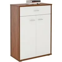 CARO-Möbel Highboard TOMMY, Kommode Sideboard Schrank in verschiedenen Farben 2 Türen Anrichte Hig