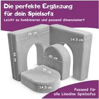 Linodino Kindersofa Magisches Tor – Spielsofa Add-on mit Bögen, Kindersofa Bauteil, Spielsofa Add-on