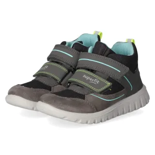 Superfit Klettschuh SPORT7 MINI - Gr. 26 - Grau - Synthetik, Leder & Textil