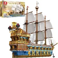 Reobrix Reobrix 66011 The Sun Segelschiff 2.830 Teile Schiff Royale Flotte Konstruktions-Spielset, (2830 St)