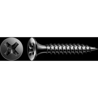 SPAX GIX-A Trompetenkopf H2 Feingewinde phosphatiert, 1000 Stück - 1091170390255