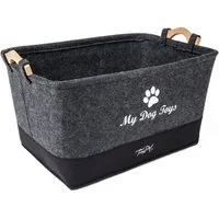 TrendPet Aufbewahrungsbox MyDogToys Spielzeugkörbchen (Aufbewahrungskorb, Aufbewahrungskorb), Filz