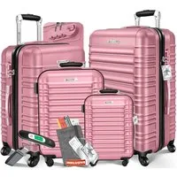 KESSER Kofferset, 4 Rollen, (4 tlg), 4tlg. Hartschalenkofferset Hartschalenkoffer Reisekoffer Set