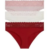 Tommy Hilfiger Underwear Bikinislip (3-St) Körpernahe Passform mit elastischem Spitzenbund