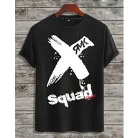 RMK T-Shirt Herren Shirt Basic Rundhals mit X Aufdruck