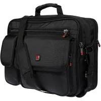 Christian Wippermann Umhängetasche Umhängetasche Laptoptasche 17 Zoll Herren Tasche, Messenger Bag Damen Schwarz