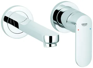 Grohe 2-Loch-WT-Batt. Eurosmart C 19381 Stichmaß 110 mm Ausladung 170 mm chrom, 19381000 19381000