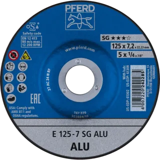 PFERD TOOLS Schruppscheibe E Leistungslinie SG ALU für Alu - 62212622
