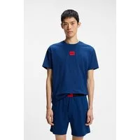 HUGO Pyjama GALAXY SHORT SET (Set, 2 tlg) mit HUGO-Aufnäher, Stretch-Baumwolle, Regular Fit