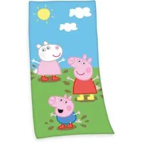 Herding Young Collection Strandtuch Peppa Pig Velourstuch Gr. 75/150 cm Tuch, (1-St), Sport, Strand & Badehandtuch Liegetuch Saunatuch