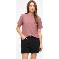 Vila Kurzarmshirt VINORA S/S T-SHIRT - NOOS Baumwollmischung, regular fit